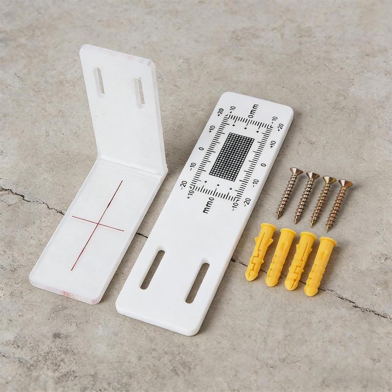 L Shape Acrylic Ruler Crack Monitoring Record for Detection Tracking Building Internal External Wall Crack Monitoring Tool