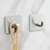 Feng Zhi 304 Stainless Steel Adhesive Coat Hooks (5-Pack)