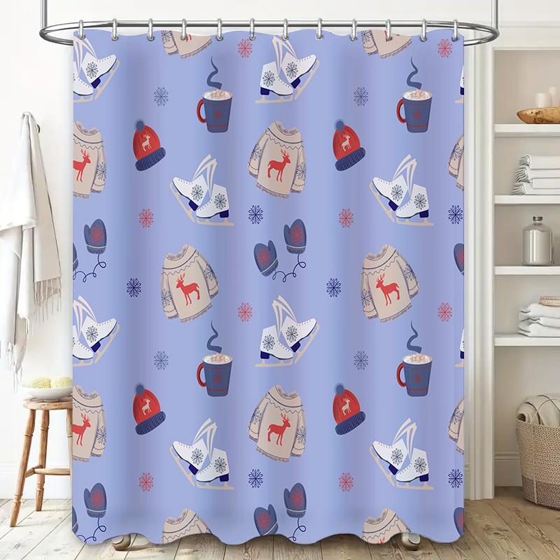 Duschdraperier för hemmet för badrum vattentätt tyg Modern nordisk stil Badrumsgardiner duschdraperi 180x200 240x180