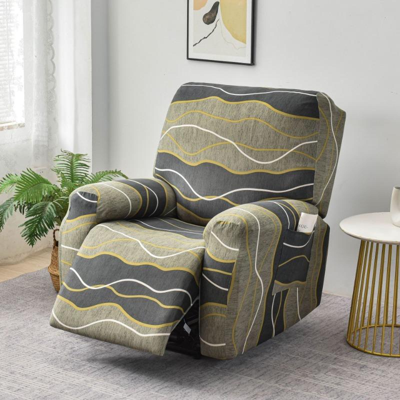 1/2/3 Seater Recliner Sofa Cover Elastic Jacquard Armchair Chair Cover for Living Room Cheap Relax Slipcover Protector