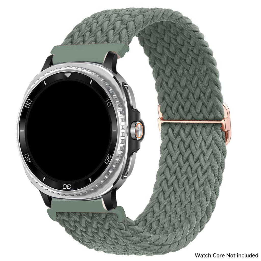 Bracelet en nylon tressé pour Samsung Galaxy Watch 8 40mm 44mm/Watch 8 Classic 46mm Bracelet sans espace pour Galaxy Ultra 2025 Bracelet en nylon