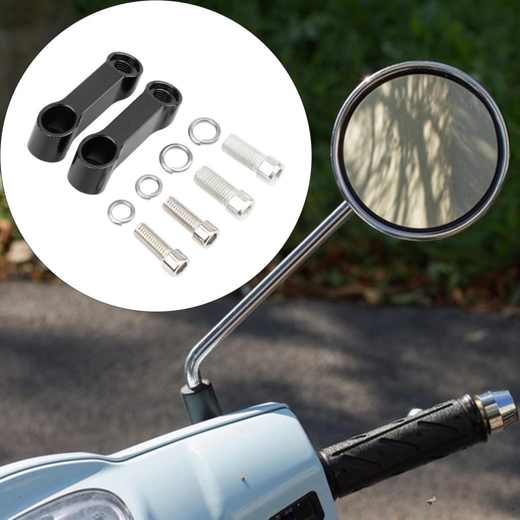 Mirror Handlebar Mount Riser Extender Rearview Adapter Professional Easy Installation