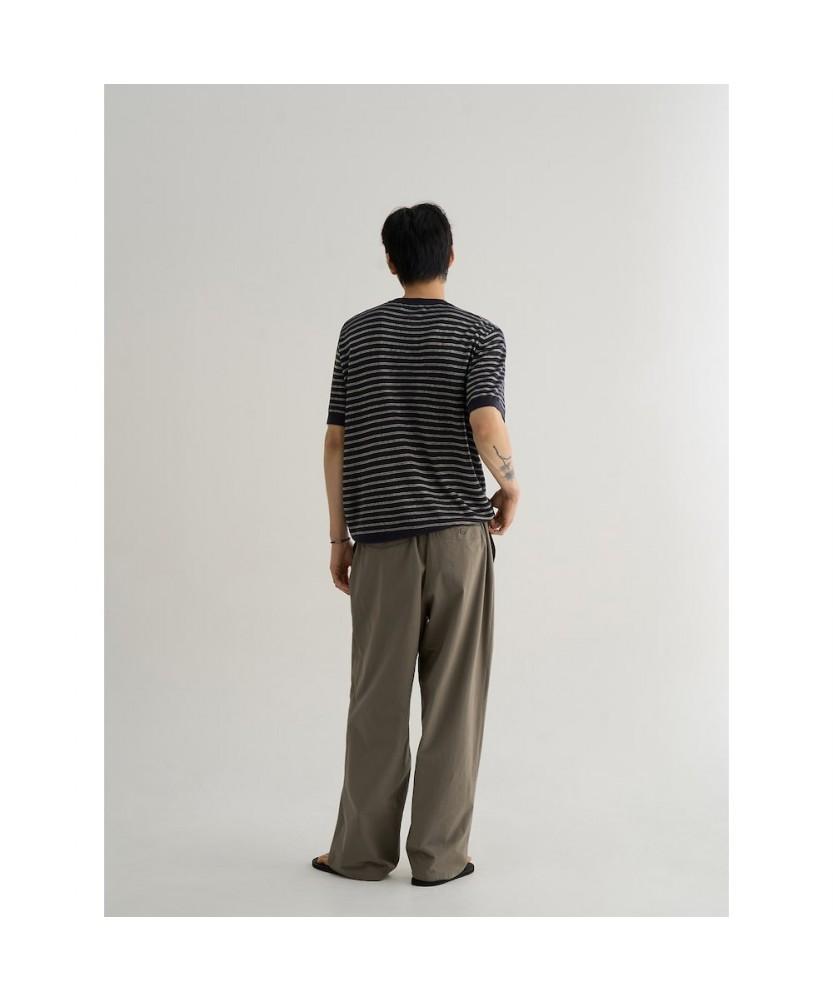 8SECONDS Natural Stripe Short Sleeve Knit Navy