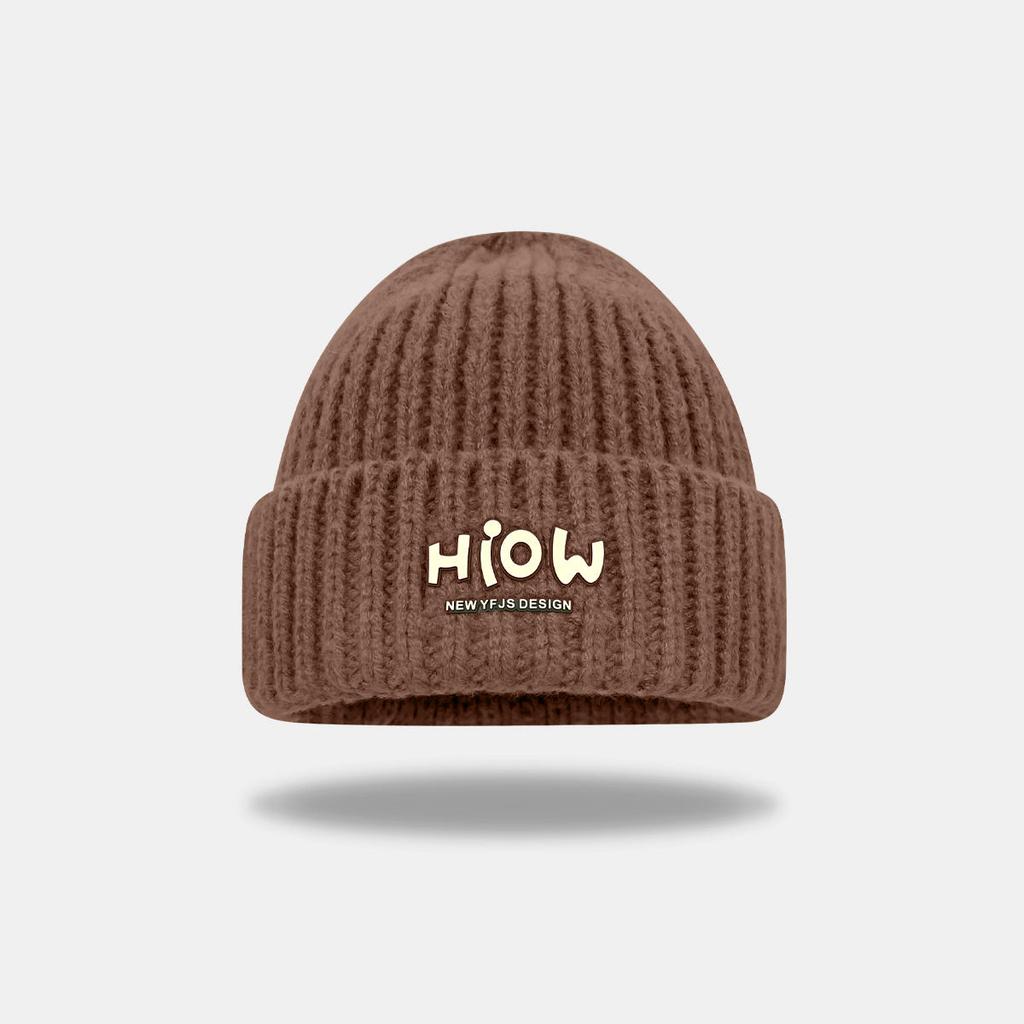 New Japanese High quality Wool Hat for Women In Autumn and Winter Ear Protection Warm Face  Small Knitted Cold Hat  Trendy Big Head Circumference