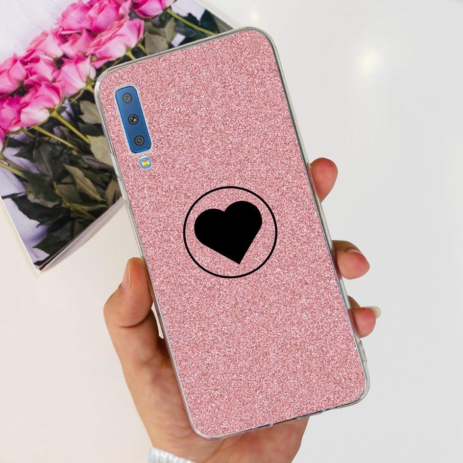 Silicone Cover For Samsung Galaxy A7 2018 Case A750 A750F Case Clear TPU Fashion Phone Case For Samsung A 7 2018 SM-A750F Fundas