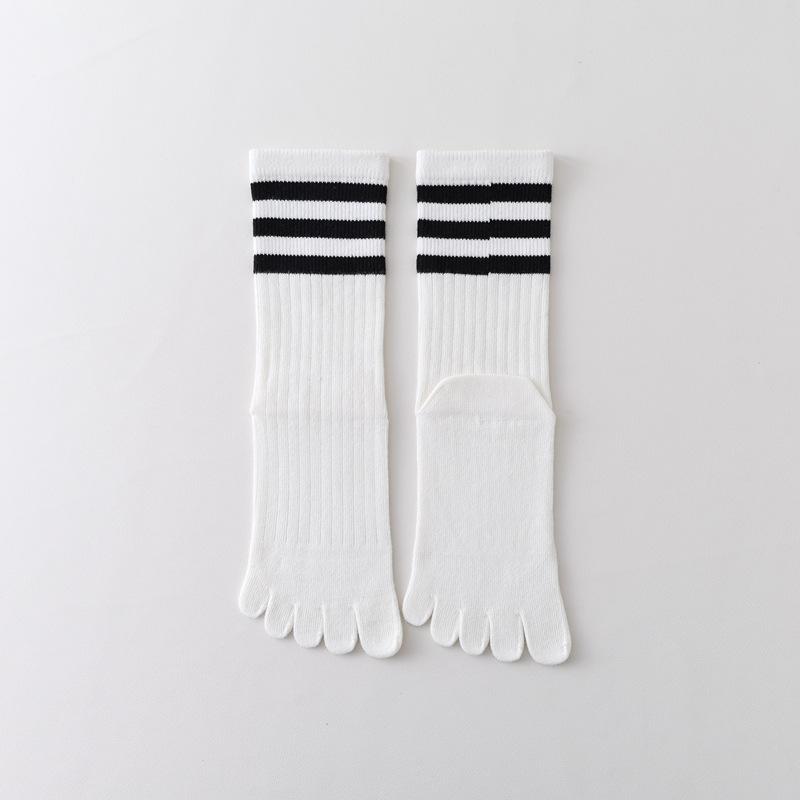 Yoga Five-Finger Socks Children'S Medium Tube Split-Toe Socks Boneless Breathable Comfortable Pilates Women'S Socks Fitness Sports Socks Stockings