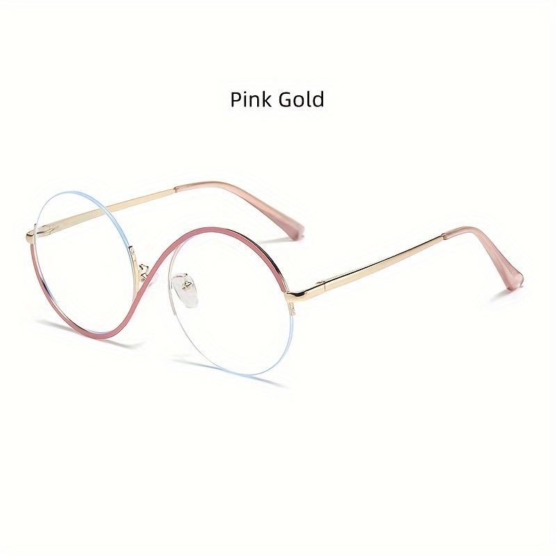 1pcs 1 Pair of New INS Style Metal Half Frame Frame Fashion Design Men and Women Same Style Anti-blue Light Glasses