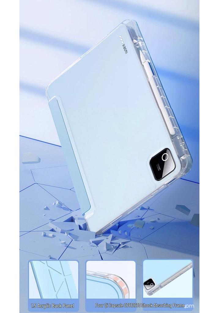 Etui do Xiaomi Pad 8 Pro z miejscem na rysik dla 7 Pro/6/6S Pro 12,4 cala - Ochrona przed zginaniem i upadkiem
