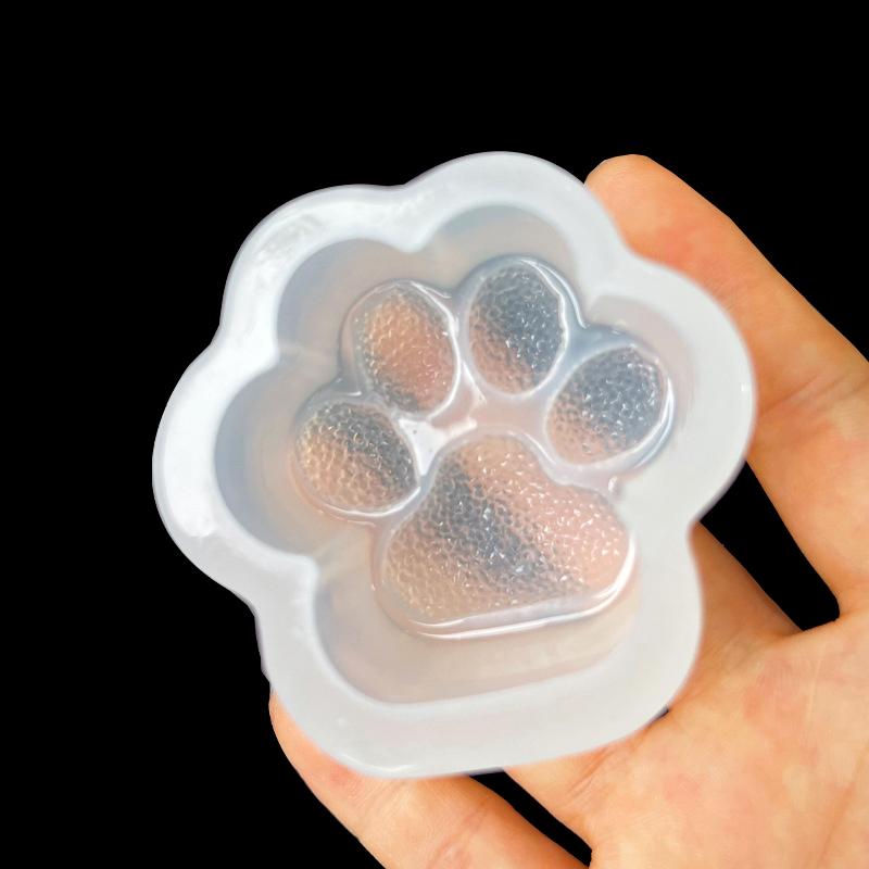 1 Pcs Cat Paw Print Molds Silicone Cat Paw Mold Paw Print Silicone Baking Pan Single Chocolate Soap Candle Tray Mold Maker