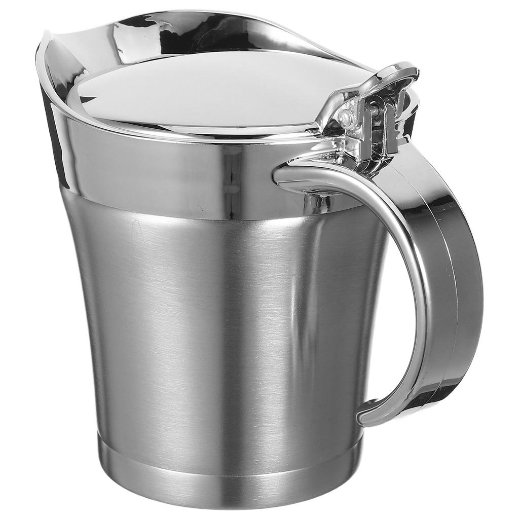 750Ml Insulated Sauce Pitcher Stainless Steel Gravy Boat Jug with Streamlined Spout for Ketchup Gravy and Dressings No Drip