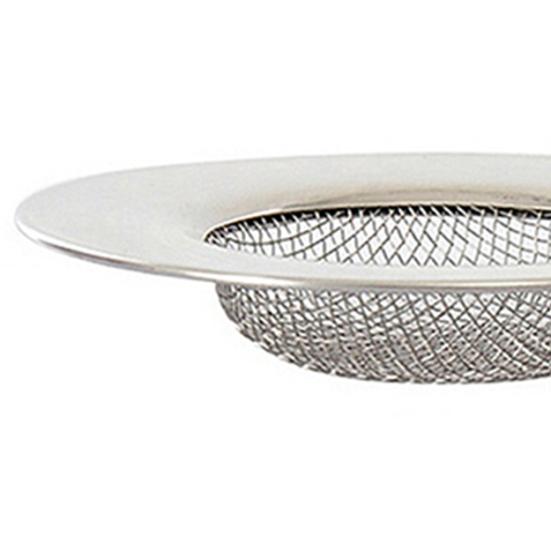 Stainless Steel Mesh Sink Strainer Trap Bath Hair Drain Hole Metal Flume Filter