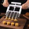 Dispensador de enchimento de bolo lunar, plástico de qualidade alimentar, faça você mesmo, molde de enchimento de bolo lunar, ferramenta de fabricação de cortador de pressão manual, carimbo de biscoitos, suprimentos de cozimento de cozinha