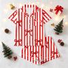 Women's Christmas Pajama Set Short Sleeve Button Down Shirt and Shorts Sleepwear