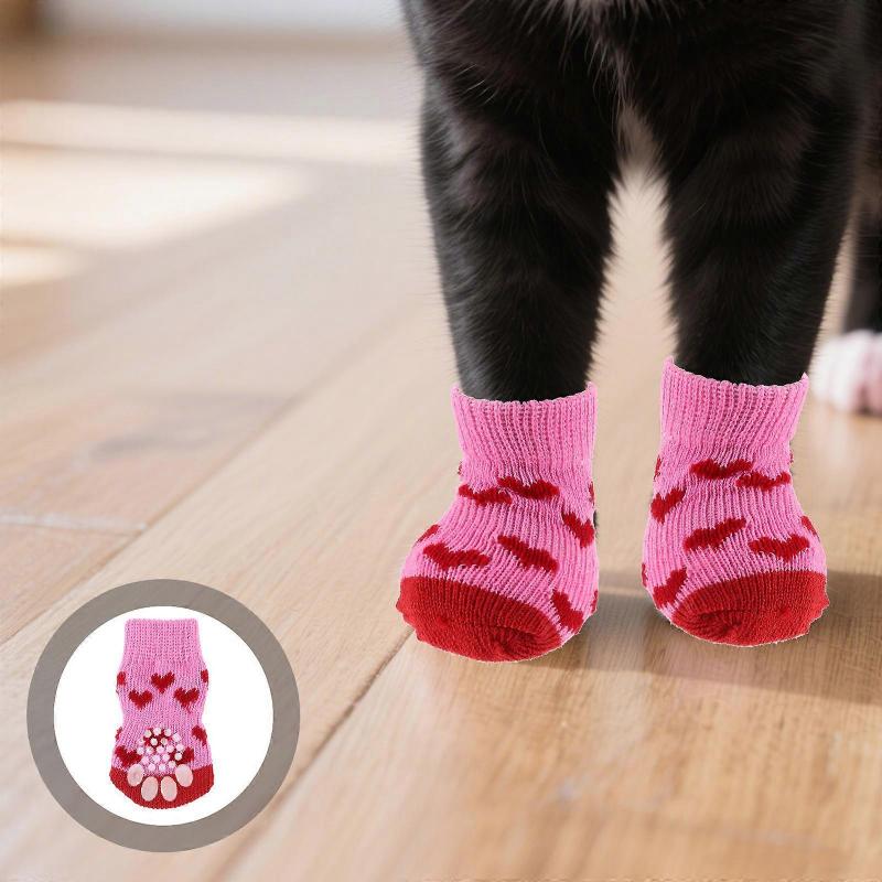 Pet Socks Dog Boots for Paw Protection 40Pcs Yarn