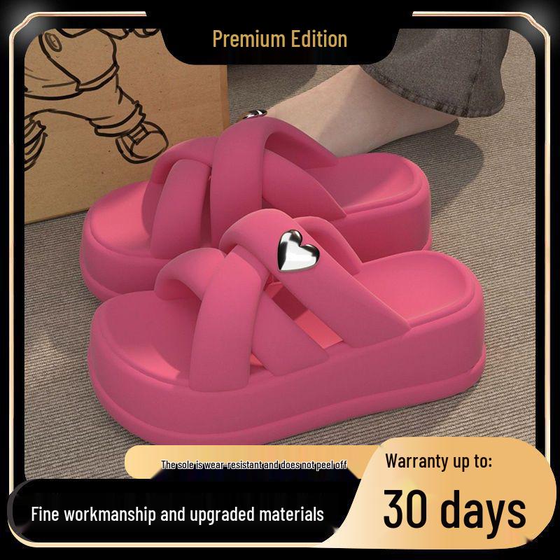 Neue Damen Sommer 2025 Pantoletten mit dicker Sohle - Lässig mit einem Riemen und 'Step on Bliss' Gefühl für Outdoor-Strandbekleidung