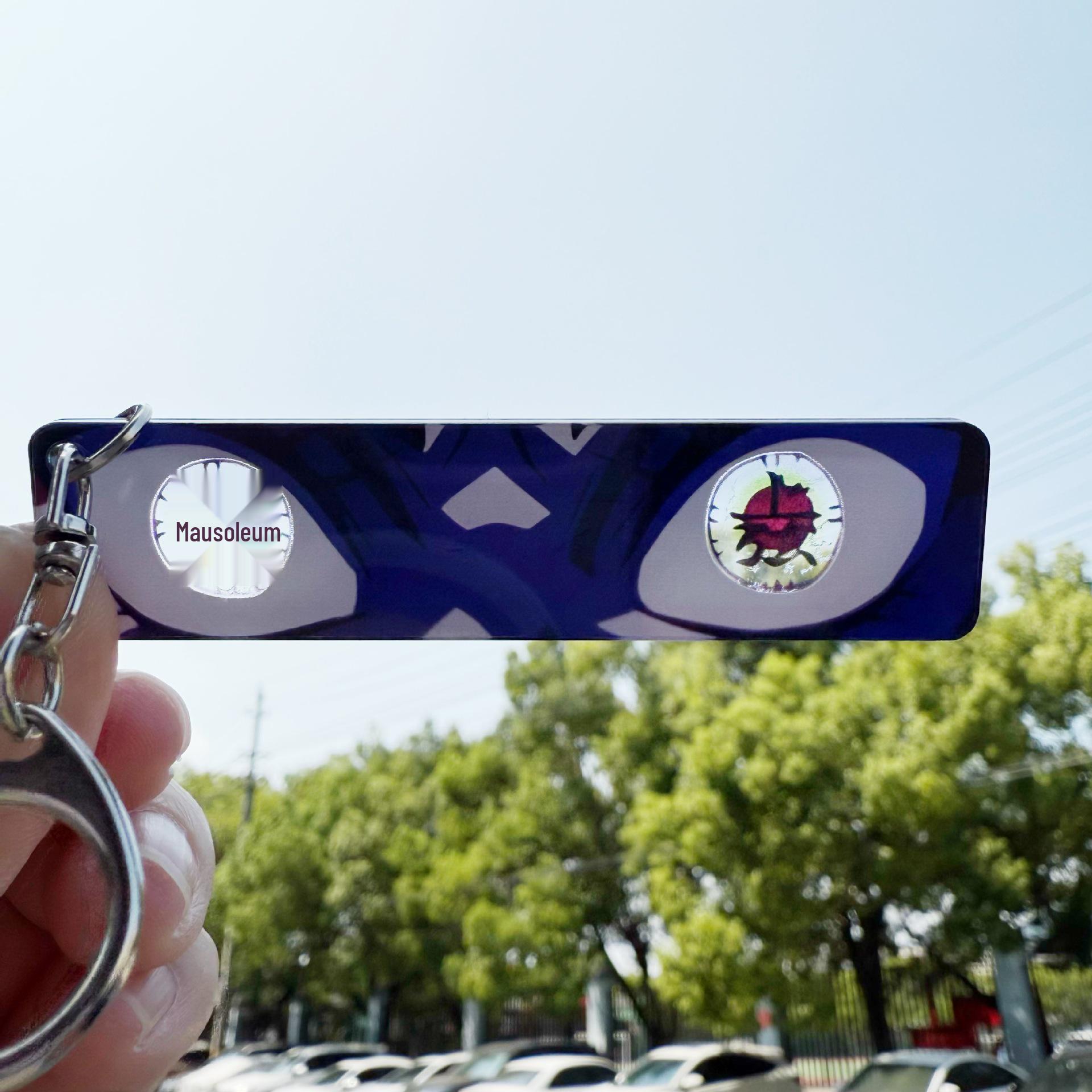 

Прозрачный акриловый брелок «Истребитель демонов»: Зеницу, Муичиро, Мицури 7.5*1.8 cm