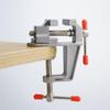 3.5 Inch Aluminum Mini Bench Vise, Multi Functional Clamp On Table Vice for Jewelry Hobby Model Making and Repair Tool