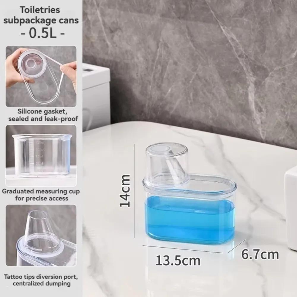 Airtight Washing Powder Storage Box Large Capacity with Measuring Cup Laundry Detergent Dispenser Transparent