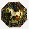 1 Stück Einhorn-Blumen-Regenschirm - 8 Speichen verstärkt, Automatisches Öffnen, Leicht & Langlebig, Niedliches Modeaccessoire für Draußen - K1268