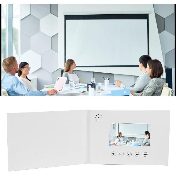 Video Brochure, Electronic Greeting Card, Exquisite High Code Rate LCD Screen Video Greeting Card, HD Video Playback for Medium and Highend