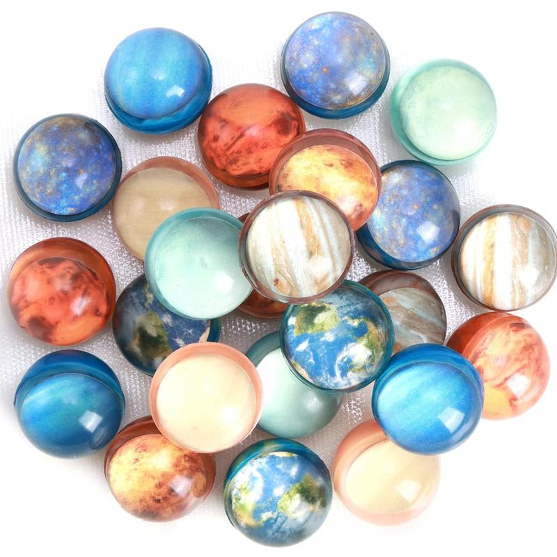 10Pcs Solar System Planets Bouncy Balls 30Mm Kids Space Party Favors Christmas Birthday Goodie Bag Stuffers Classroom Prizes