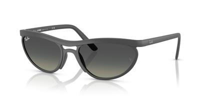 Ray-Ban RB4453 59 LITEFORCE Sunglasses - Sand Grey / Grey Gradient Pillow Frame