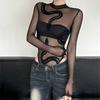 Snake Long Sleeve Lace Jumpsuit Seamless Underwear for Women Patchwork Mesh Thin Shapewear  Gifts