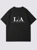 Unisex Letter Print Round Neck T-Shirt