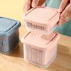 Kitchen Gadget Fruit Storage Containers Fridge Storage Box Sealed Ginger Container Vegetable Tray