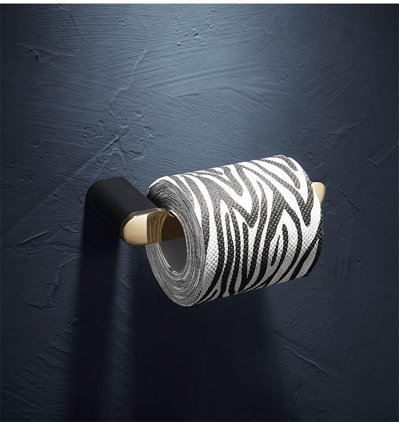 Brass Bathroom Accessories Gold & Black Bathroom Shelf,Towel Rack,Towel Hanger Paper holder,Toilet Brush Holder Bath Hardware