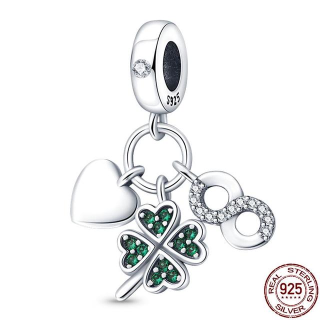 925 Sterling Silver Magic Color Chameleon Luminous Series Beads Suitable Fit Bracelet Charm Ms Jewelry Gift 