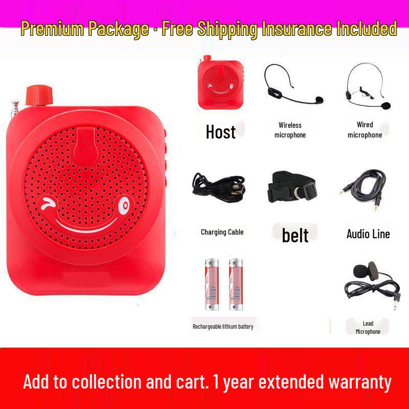 Mini Wireless Little Bee Megaphone: Portable High-Power Speaker for Teachers & Tour Guides