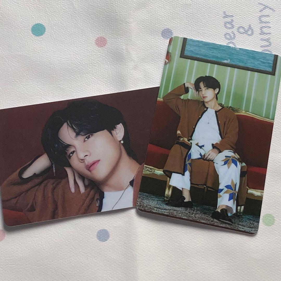 

[USED] BTS BE Unreleased Taehyung V Korea Exclusive Lucky Drop Trading Cards (2 Cards)