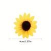 200 Pcs Yellow Artificial Flower Heads Mini Fake Sunflower Craft Floral Embellishments for Wreaths Wedding Home Decor