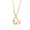 Love Necklace Women'S Simple Versatile Temperament Zircon Pearl Heart Pendant Clavicle Chain