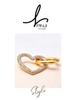 18K Gold-Plated Heart-Shaped Zircon Stud Earrings - European & American Fashion