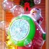 Bubble Guns with Automatic Blowing Bubbling Santa Shape Perfect for Outdoor Activities Bubble Blasting Guns for Kids  Red