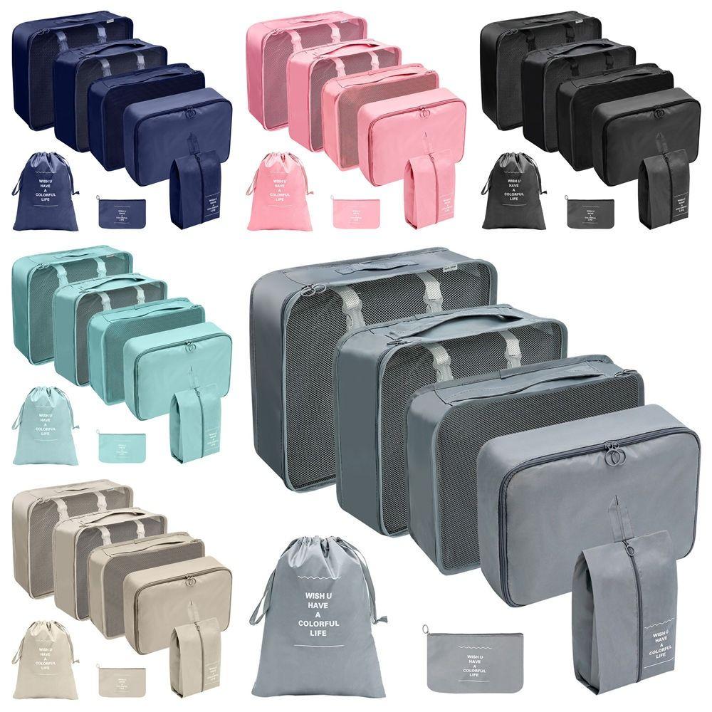 7Pcs/Set Large Capacity Travel Organizer Storage Bags Folding Clothes Shoe Tidy Pouch  Wardrobe