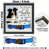 Haustier-Fotorahmen, Gedenken an den Tod einer Katze oder eines Hundes, Haustierverlust-Schilderrahmen Hundetod Geschenk Holzschild Haustier-Fotorahmen
