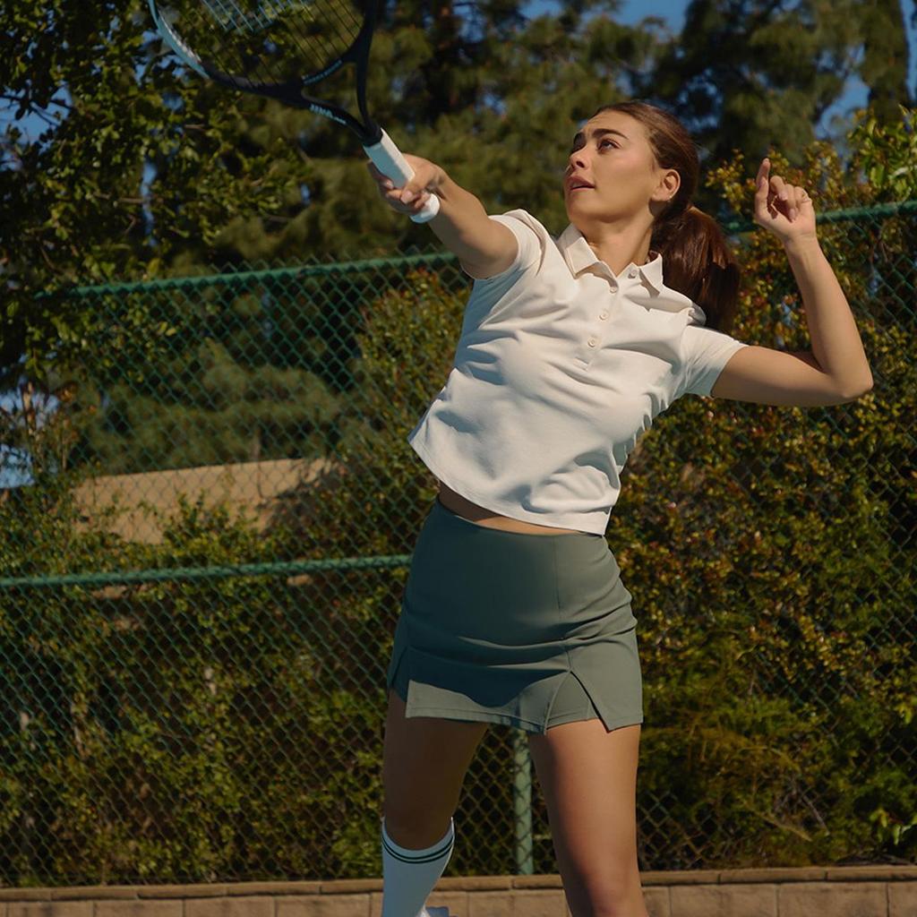 Schnelltrocknender Tennisrock mit hoher Taille – atmungsaktiv, hautfreundlich, schmale Passform für Yoga und Fitness