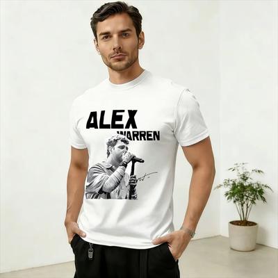 Alex Warren Finding Friday auf der Road Tour 2026 Baumwoll-T-Shirt Für Unisex Sommer Y2K Retro T-Shirts Rundhals-T-Shirt Oversize