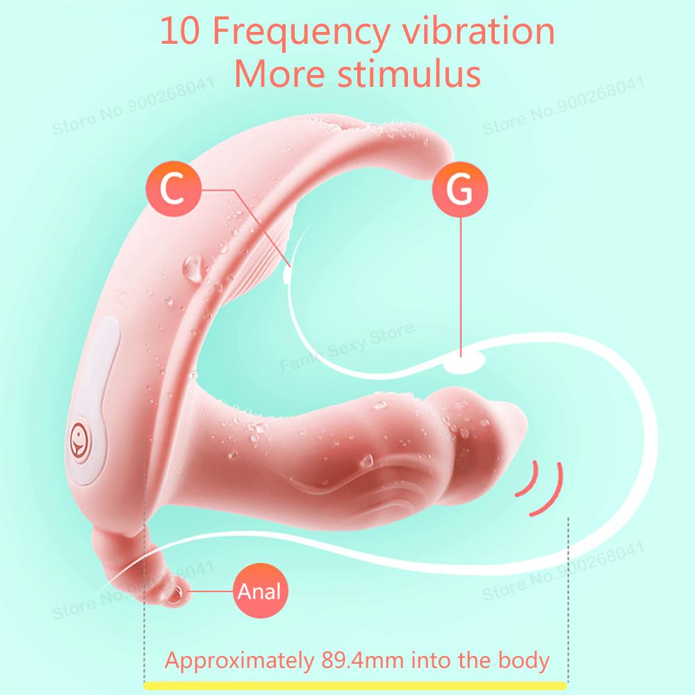 Wearable Dildo Vibrator Toy for Women Orgasm Masturbator G Spot Clit Stimulate Remote Control Adult Female Vagina Sex Machines