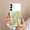 Cute P-PeterS Rabbit Phone Case For Samsung S25,24,23,22,21,S20,Ultra,Plus,FE Black Soft Cover