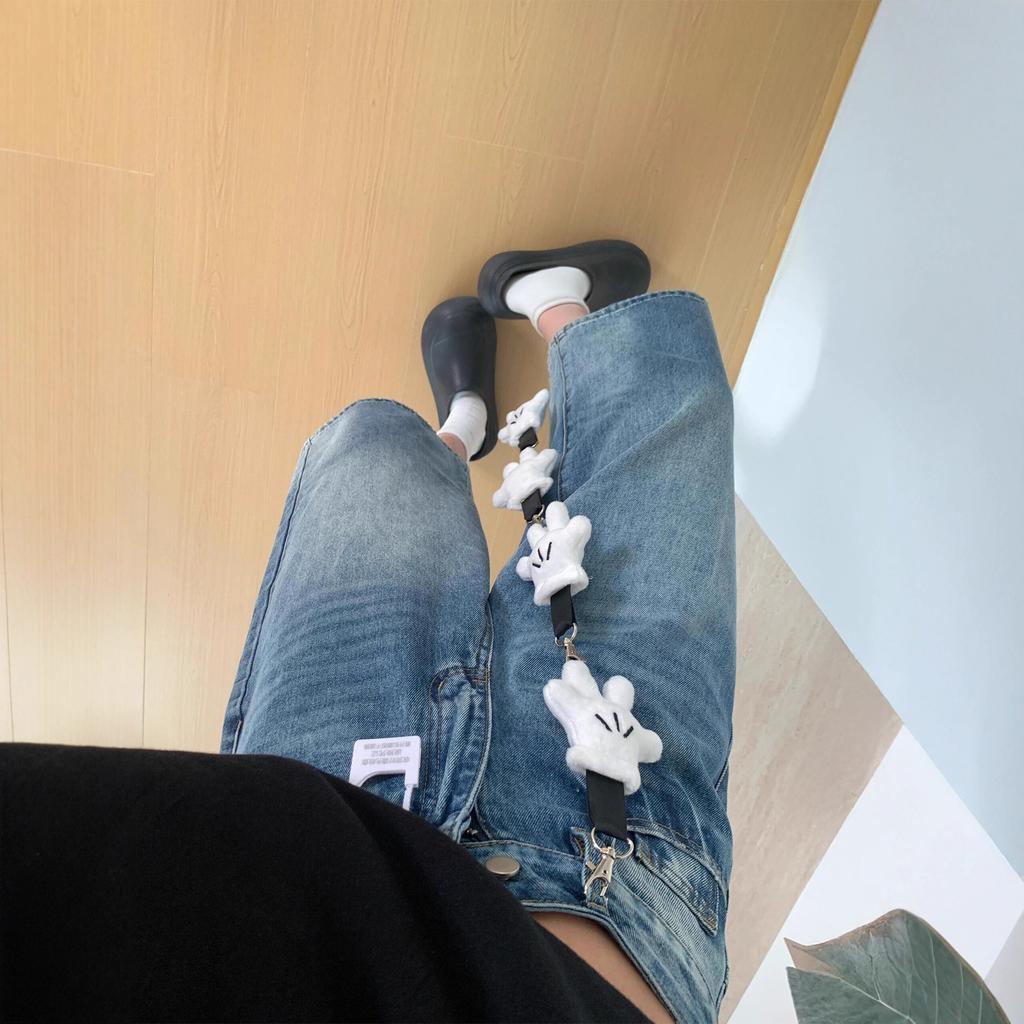 Spring and Summer Women's Three-quarter Denim Shorts Thin High Waist Loose Slim Wide Leg Pants