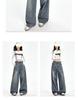 Wide-Leg American Style Retro Jeans for Women - Spring/Autumn 2026 Collection - Relaxed Fit, Baggy, and Floor-Length