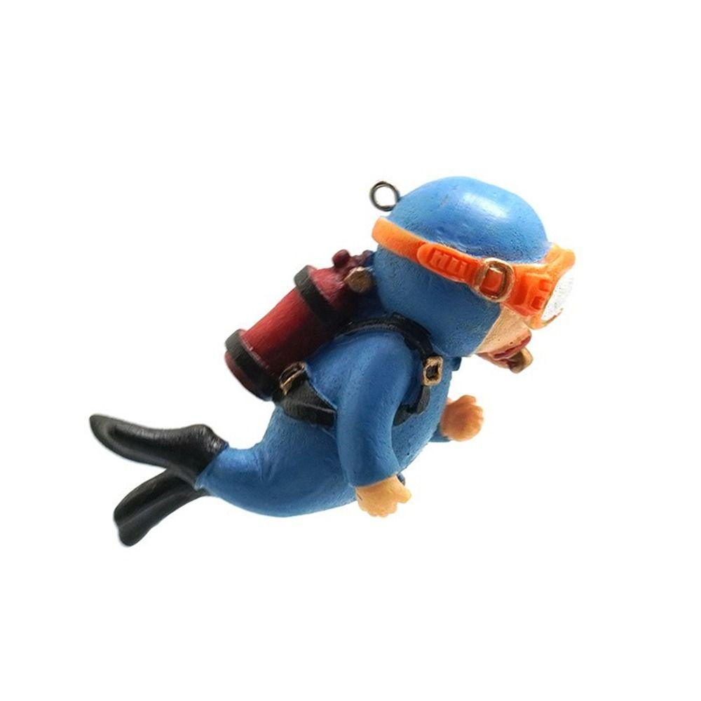 

Aquarium Decoration Fish Tank Decoration Floating Frogman Aquarium Ornaments Diver Ornaments Blue-Diving