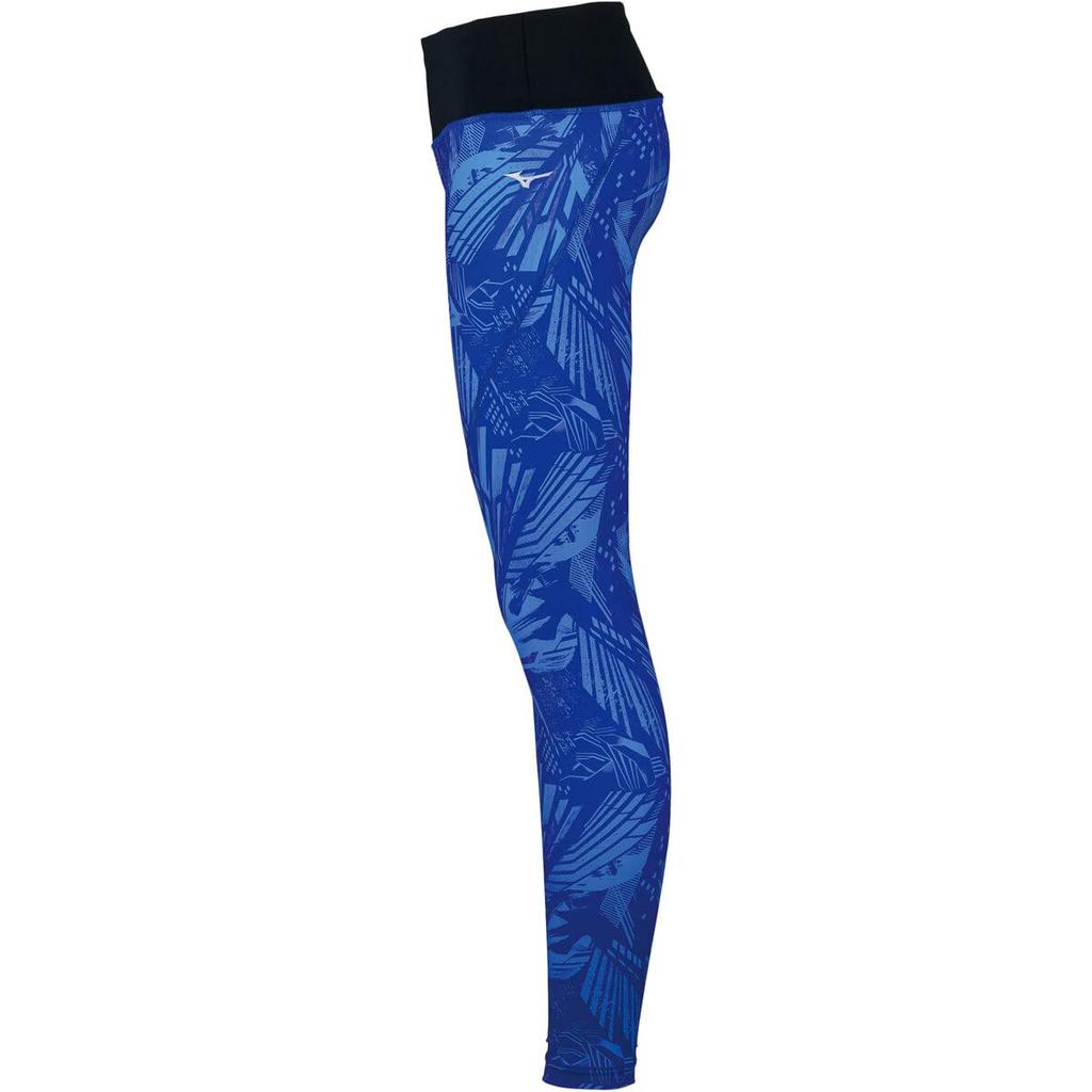 Mizuno Graphic Size M Training Wear Women's Tights, Blue, (32MB0811),