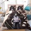 N-Naruto Animes Duvet Cover Set Home Style Bedding Soft Laundry Cotton Bed 3 Piece Set Student Dormitory Gift