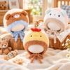 Thick Infant & Toddler Cartoon Plush Hat Knitted Animal Earflap Hat Winter Baby Hat  Outdoor Wear