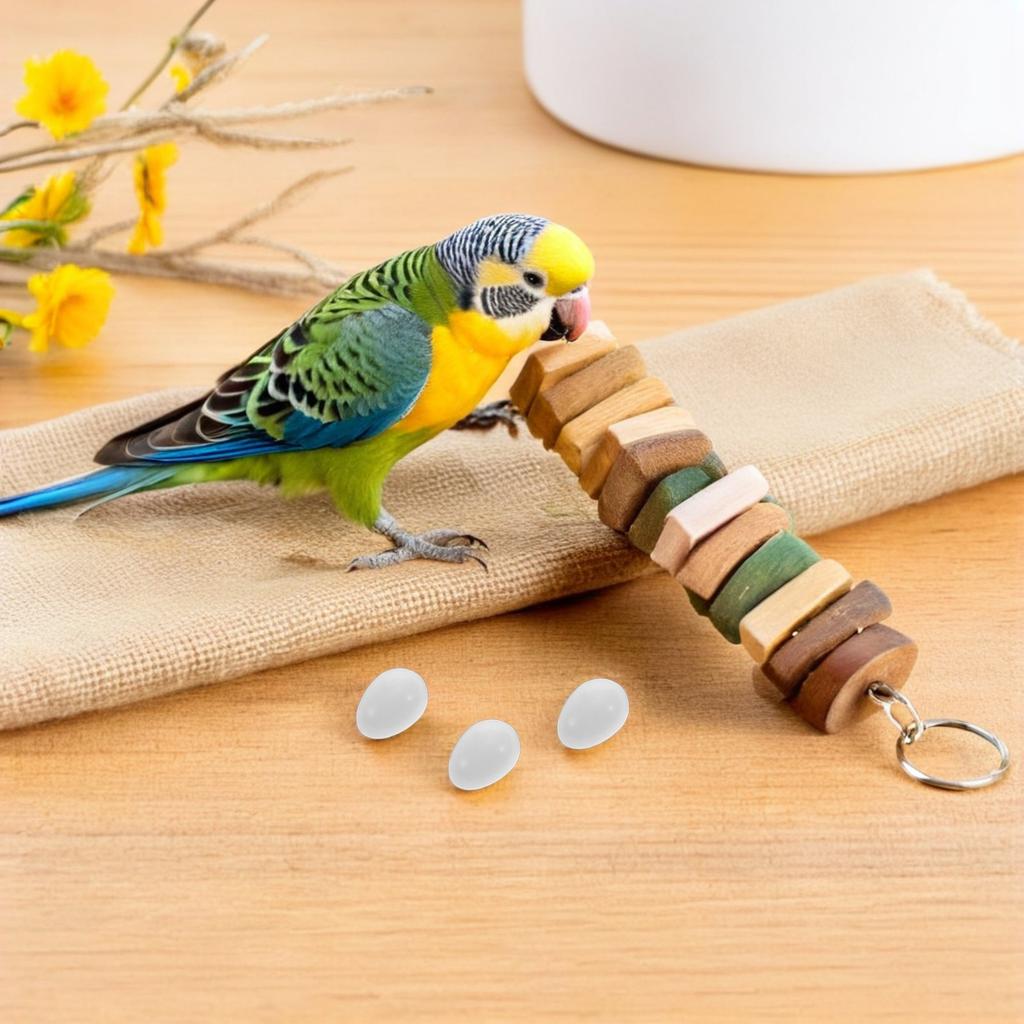 24Pcs Realistic Plastic Bird Eggs Artificial Nesting Decoys Clutch Control Deterring Egg Laying Aviary Breeding Supplies Parrot